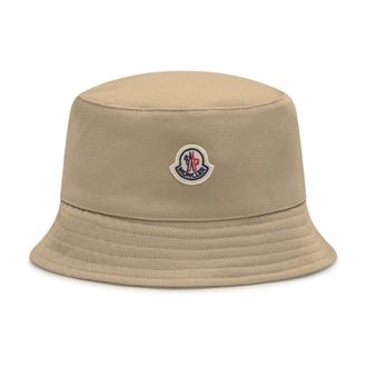 Moncler Accessories, unisex, Brown, 56 CM, Cotton Gabardine Baseball Cap