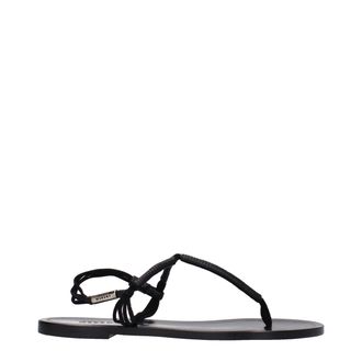 Isabel Marant Isabel Marant Womens Leather Tie Sandals - Black - Size EU 38