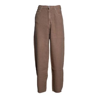 Siviglia Tapered Trousers, female, Brown, Size: W26 Carmen Wide-Leg Trousers