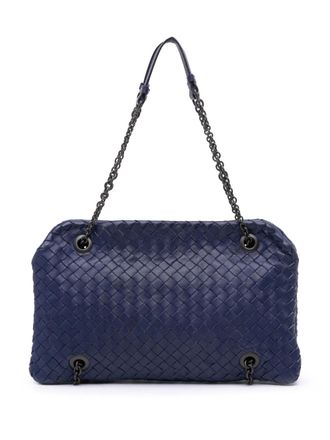 Bottega Veneta 2012-2025 Nappa Intrecciato Duo shoulder bag - women - Nappa Leather - One Size - Blue