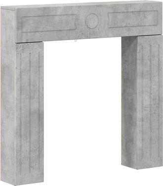 vidaXL Marco De Chimenea Gris Hormig&oacute;n 102 X 18 X 100,5 Cm Vidaxl