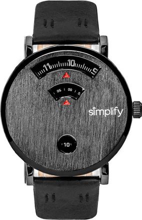 Simplify The 7000 Black Dial Unisex Watch SIM7004
