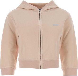 Prada Pink Solid Hood Sweatshirt