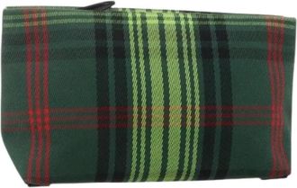 Burberry Pre-owned Clutches, female, Green, Size: ONE SIZE Pre-owned Canvas Clutch