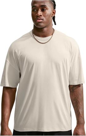 Nike 24.7 ImpossiblySoft Light T-shirt met korte mouwen - Heren - Sport - Beige - Maat: L Taf