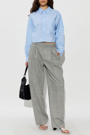 Alexander Wang Shirt With Logo, Womens, Blue