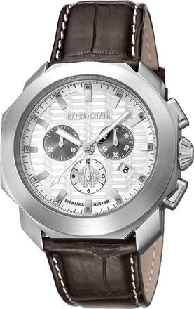 Roberto Cavalli by Franck Muller Chronograph Quartz Silver Dial Mens Watch GMLFAQ-IFADA-FM266