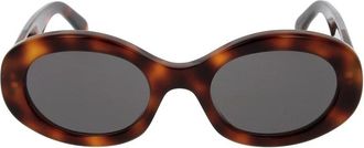 Celine Triomphe Oval Zonnebril - Dames - Zonnebrillen - Bruin - ONE Size - Accessoires