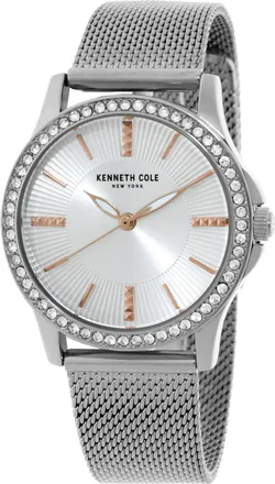 Kenneth Cole Quartz Crystal Silver Dial Ladies Watch KCWLG2176802