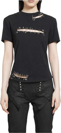 Dilara Findikoglu Mujer, Camisetas, Negro, Talla: S