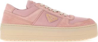 Prada Pink Logo Downtown Sneakers