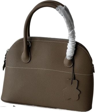 Generic Compatible For Womens Textured Commuting Shoulder Crossbody Handbag Bowling Bag Shell Female