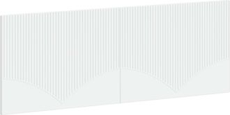 vidaXL Cabecero Montada En La Pared Hoorn Blanco Madera De Ingenier&iacute;a Vidaxl