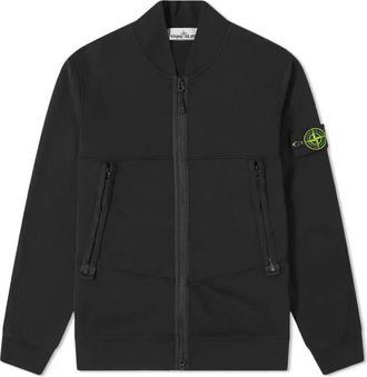 Stone Island Garment Dyed Bomber Jacket Black 741560351-V0029