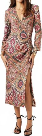 BA&SH Tatiana Midi Dress In Ocre