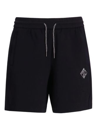 A|X Armani Exchange Shorts met geborduurd logo - Zwart