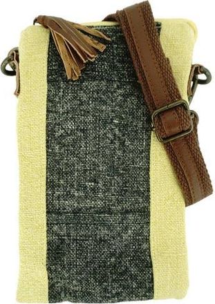 Vintage Addiction Crossbody Bag w/ Leather Trim in Charcoal/daffodil at Nordstrom Rack