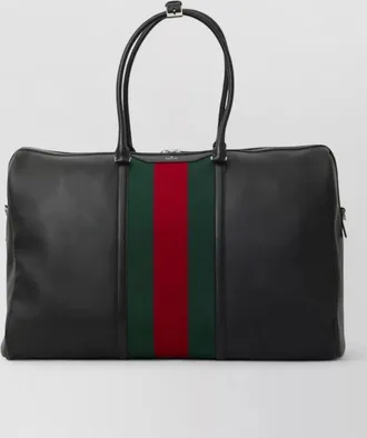Gucci calfskin travel duffle bag