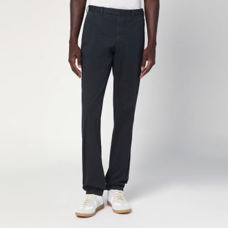Santaniello Black trousers in cotton