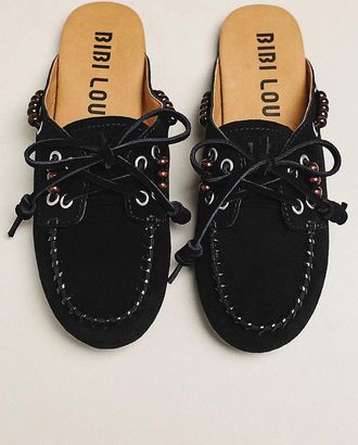 Bibi Lou Beaded Moccasin Mules