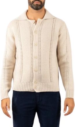 Daniele Fiesoli Raffinata Shirt - Heren - Vesten - Beige - S - Wol - Truien & Vesten