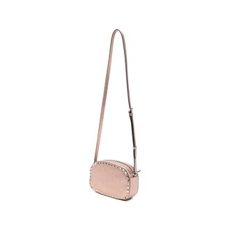 Valentino Garavani Studded Calf Leather Shoulder Bag - Pink