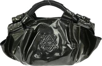 Loewe Aire Hobo Patent Black Patent_Leather Handbag (Pre-Owned)