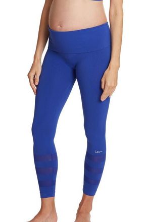Cache Coeur Maternity/Nursing Sport Leggings in Electric Blue at Nordstrom, Size X-Large