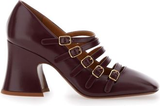 Chloé Marron Leather Pumps