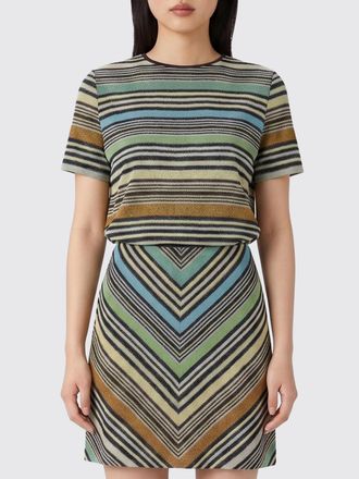 Missoni T-shirts in viscosa a righe multicolor