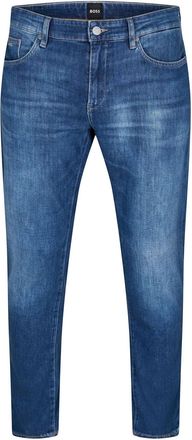 HUGO BOSS Mens 1 10244771 01 Slim Fit Jeans in Medium Blue - Size 38W/34L