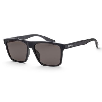 Calvin Klein Mens 56mm Matte Navy Sunglasses