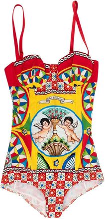Dolce & Gabbana Print Balconette Swimsuit Size XS