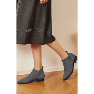 Vivaia Square-Toe Water-Repellent Ankle Boots in Rich Grey at Nordstrom, Size 8.5