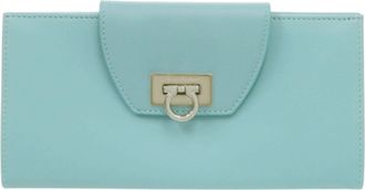 Ferragamo Leather Long Wallet (Bi-Fold) (Pre-Owned)