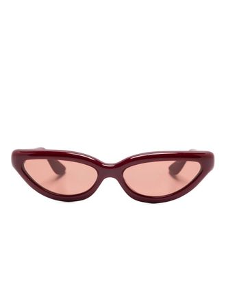 Port Tanger Zonnebril met cat-eye montuur - Rood