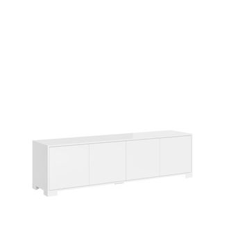Itamoby Meuble tv 4 puertas 172x40x48 cm, blanco brillante