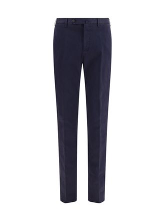 Pantaloni Torino Mens Cotton Trousers Midnight Blue General Elastane