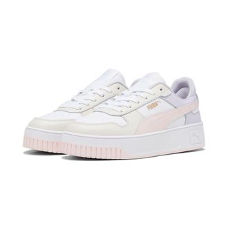 Puma Sneaker PUMA CARINA STREET, Damen, Gr. 37,5, pink (puma wei&szlig;, frosty pink, alpine snow), Leder, unifarben, Schuhe Sneaker