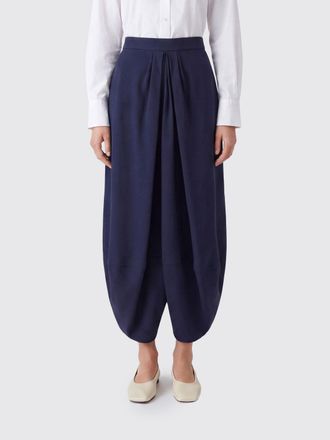 Giorgio Armani Asymmetrical Side-Draped Silk Midi Skirt