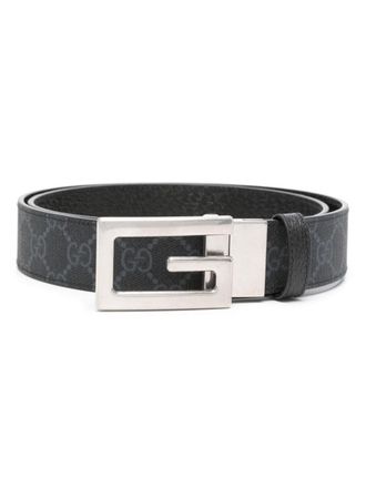 Gucci Omkeerbare leren riem - Zwart