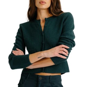 Sablyn Emilia Shoulder Pad Cardigan In Sacramento