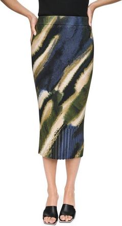 DKNY Mix Rib Midi Sweater Skirt in Brushed at Nordstrom, Size X-Large