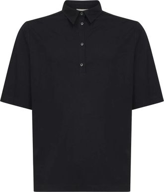 Blanca Vita Polo shirt met vier knopen - Heren - Polos - Zwart - 2XL - Tops
