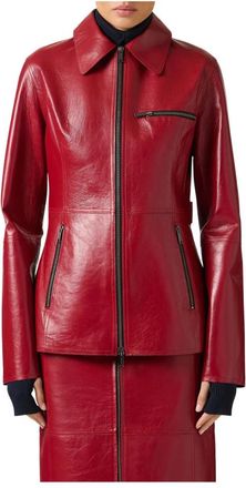 Iceberg Dames, Jassen, Rood, Maat: XS Leer