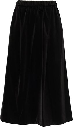 Max Mara Glamour Skirt - Dames - Midirokken - Zwart - S - Katoen - Rokken