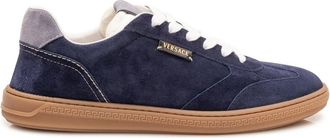 Versace Sneaker Suede - Dames - Sneakers - Blauw - 40 EU - Su&egrave;de - Schoenen