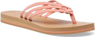 Sanuk Yoga Sandy II Flip Flop in Coral Haze at Nordstrom, Size 10