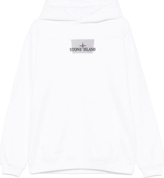 Stone Island Heren, Sweatshirts & Hoodies, Wit, Maat: S