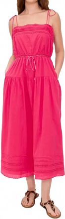 Ciao Lucia Petra Long Dress In Guava Pink